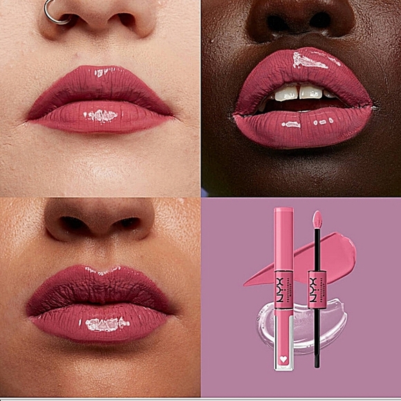 NYX Shine Loud Long Lasting Liquid Lipstick shade Trophy Life mauve pink - Picture 5 of 6